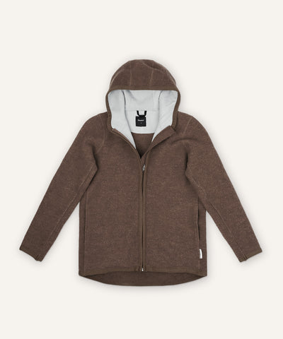 Walkjacke Damen in Hellbraun.