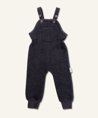 Ehrenkind Walk-Latzhose mit Bündchen Anthrazit.