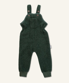 Ehrenkind Walk-Latzhose mit Bündchen Waldgrün.