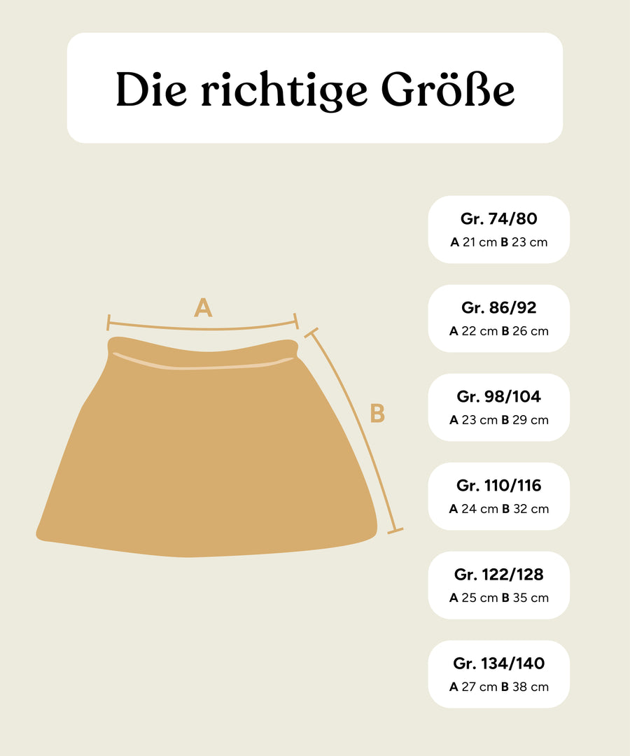 Ehrenkind Größengrafik Walkrock.