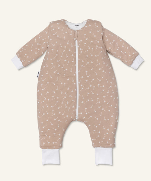 Ehrenkind Winter-Schlafsack 3.5 TOG mit Beinen Beige Pusteblume.