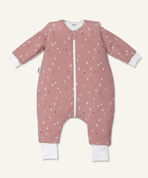 Ehrenkind Winter-Schlafsack 3.5 TOG mit Beinen Rosé Tropfen.