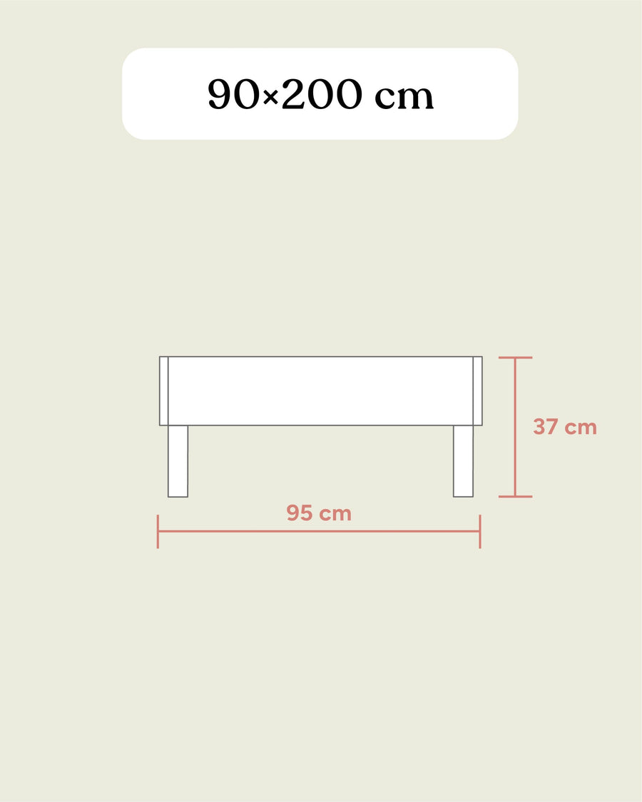 Einzelbett Plano | Buche | 90 × 200 cm