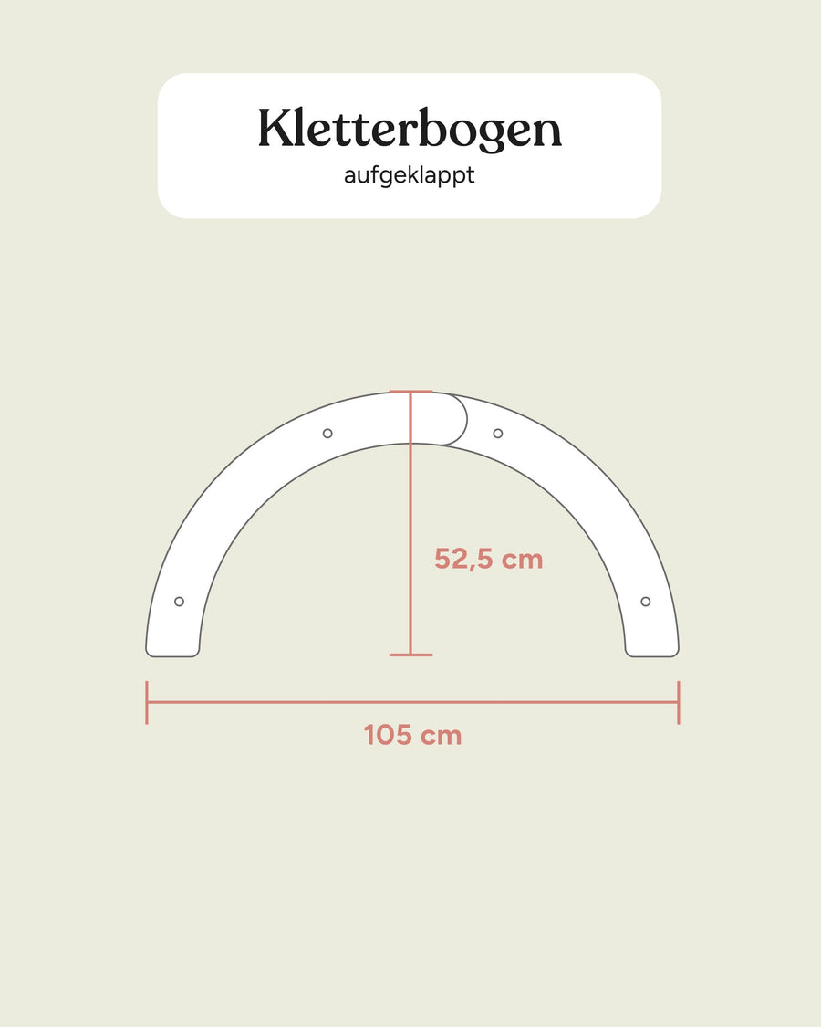 Größengrafik Kletterbogen.