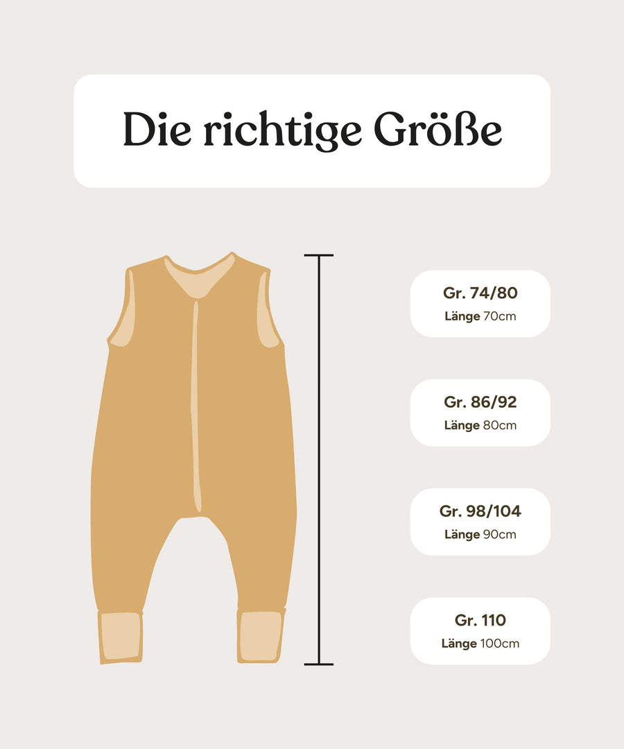 Größengrafik Schlafsack