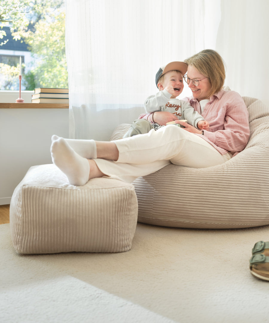 Für unsere Sitzsäcke & Poufs*Ideal zum Nachfüllen von Outdoor- und Cord-Sitzsäcken in Kinder-und XXL-Größe sowie von Sitzsack-Poufs in rund oder eckig.| Nachfüllbar Innensack.
