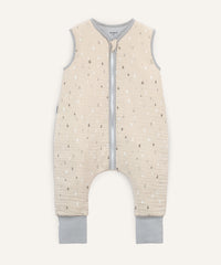 Schlafsack Beine Musselin 2.5 TOG Natur Tropfen.
