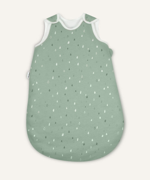 Baby-Schlafsack ganzjährig rund Jade Tropfen.