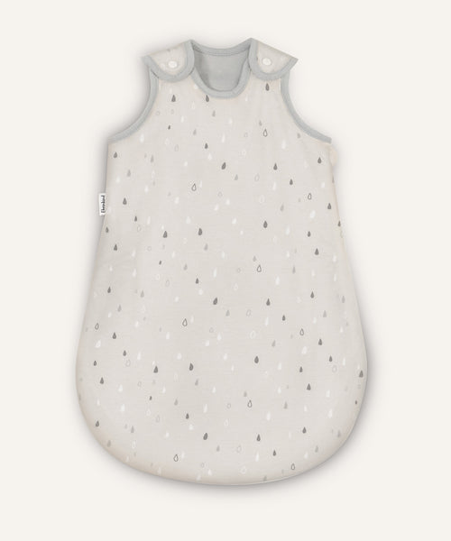 Baby-Schlafsack ganzjährig rund Natur Tropfen.