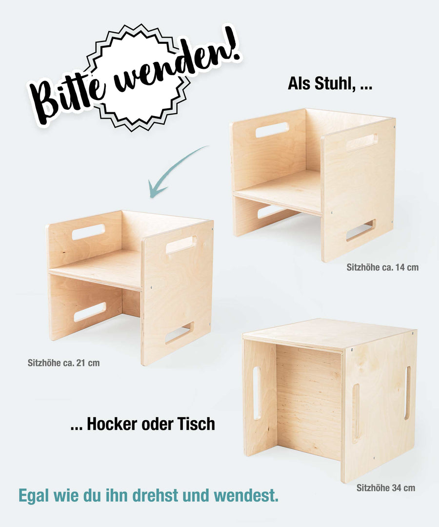 Hocker weiß.