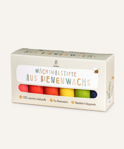 Wachsmalstifte aus Bienenwachs Bunt 12er-Set.